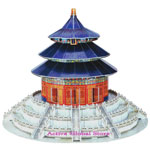 New Intellect 3D Puzzle Chinese Temple of Heaven World's Great Architecture Building Toy Gift - Education & Decoration
